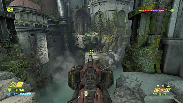 You can use dash while standing (this is most useful during combat) and while you are in the air - Doom Eternal: Remote ledges - how to get to them? - Collectibles and exploration - Doom Eternal Guide