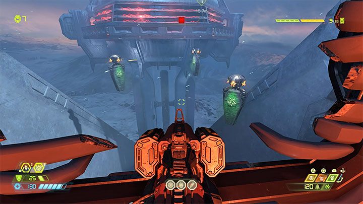 The second example of trap objects is moving coffins - Doom Eternal: Remote ledges - how to get to them? - Collectibles and exploration - Doom Eternal Guide