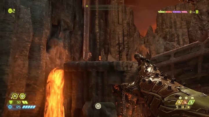 Pick up the object and insert it into a hole in a large glove - it will shoot energy and open a passage - Doom Eternal: Exultia walkthrough - Levels walkthrough - Doom Eternal Guide