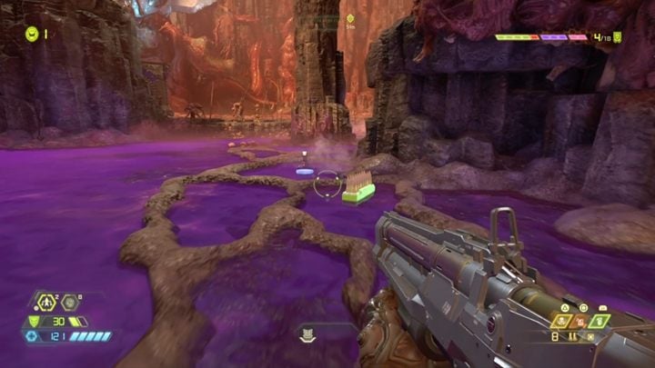 Continue your journey, watch out for the flames and kill more demons - Doom Eternal: Exultia walkthrough - Levels walkthrough - Doom Eternal Guide