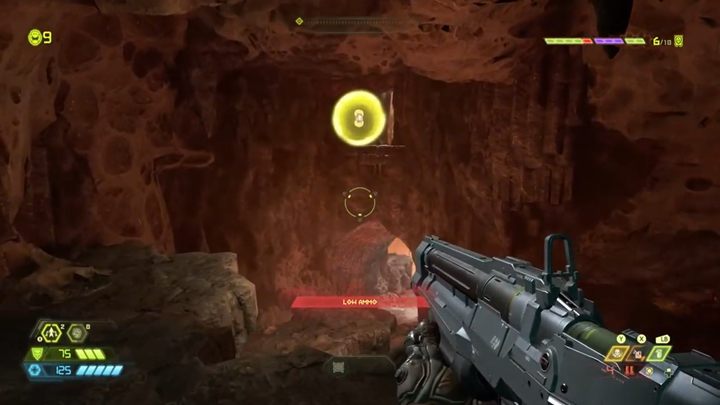 As for getting the key, enter the cave next door, as if you were going to continue the mission - Doom Eternal: Exultia | Slayer Gates walkthrough - Slayer Gates - Doom Eternal Guide