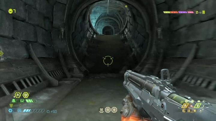 To get the last Empyrean key, you have to dive into the water - Doom Eternal: Taras Nabad | Slayer Gates walkthrough - Slayer Gates - Doom Eternal Guide