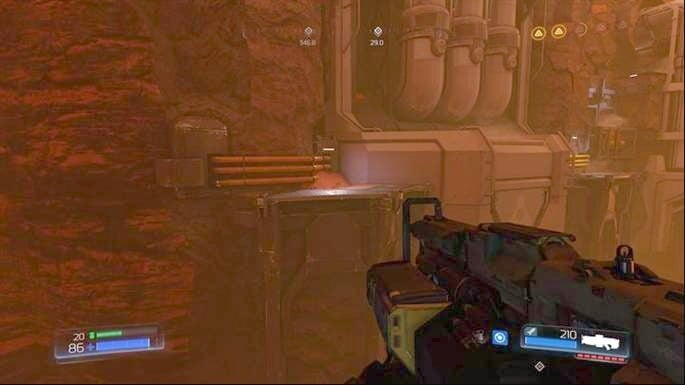 Jump to the edge on the other side after collecting it - Doom: Advanced Research Complex Walkthrough - Doom: Walkthrough - Doom Game Guide & Walkthrough