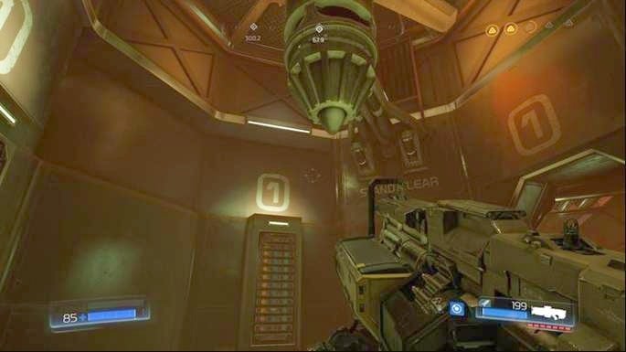By going ahead you will reach the place from which you can get one floor higher - Doom: Advanced Research Complex Walkthrough - Doom: Walkthrough - Doom Game Guide & Walkthrough