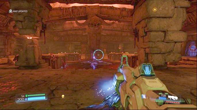 Kill all the appearing beasts once you are moved - Doom: The Necropolis Walkthrough - Doom: Walkthrough - Doom Game Guide & Walkthrough