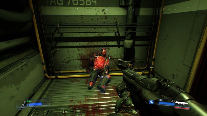 In the alley ahead you will find the first Elite Guard [2] - Doom: All secrets in Foundry - Doom: Secrets - Doom Game Guide & Walkthrough