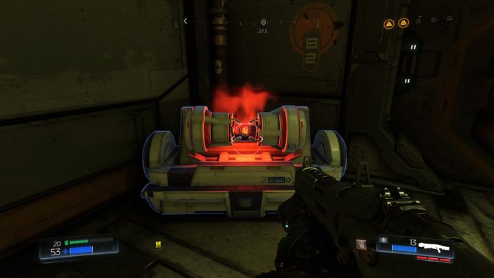 On the left end of the room you will also find valuable Argent Cell [9] - Doom: Foundry Walkthrough - Doom: Walkthrough - Doom Game Guide & Walkthrough