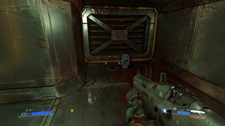 Before you get there, go to the other side of the roof and pick up the Bronzeguy [7] hidden in the short tunnel - Doom: Resource Operations Walkthrough - Doom: Walkthrough - Doom Game Guide & Walkthrough