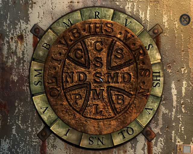 Using the medallion on the gate - Mysteries of the cemetery - Chapter 1: Vambery Manor - Dracula 4: The Shadow of the Dragon - Game Guide and Walkthrough