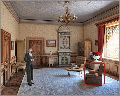 Don't click on any of the doors, because you aren't allowed to leave this room just yet - Mina's Apartment I - London - Dracula: Origin - Game Guide and Walkthrough