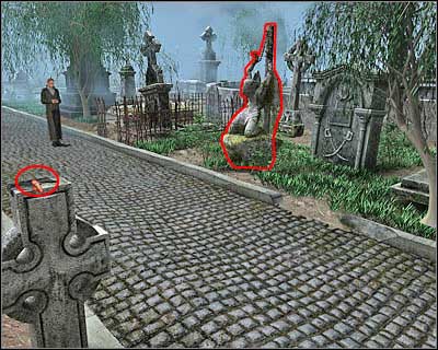 The message will say that sinners won't receive redemption and it'll be up to you to mark their faces - Bloomsbury Cemetery III - London - Dracula: Origin - Game Guide and Walkthrough