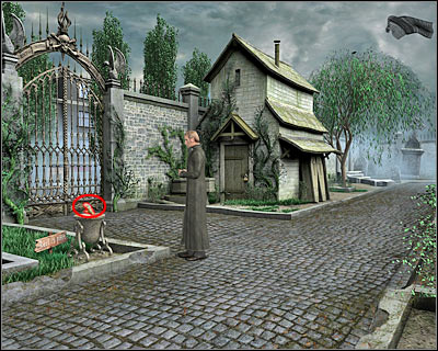 You may proceed towards the entrance with two angels - Bloomsbury Cemetery III - London - Dracula: Origin - Game Guide and Walkthrough