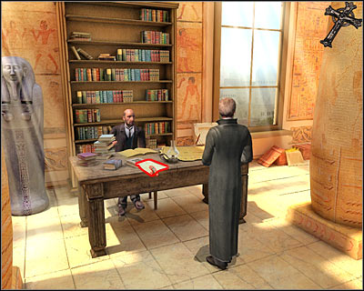 Now you will have to explore the entire museum, collecting all new things which became active once you've ended the conversation - Egyptian Museum - Cairo - Dracula: Origin - Game Guide and Walkthrough