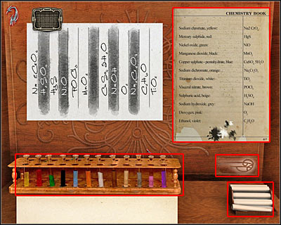 Your objective will be to recognize some of the substances and associate them with piano keys - Orlowski Manor II - Vienna - Dracula: Origin - Game Guide and Walkthrough