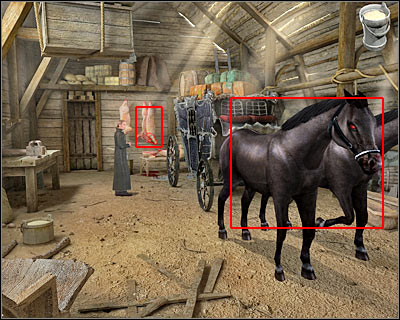 Click on a passageway located near the horses - Tavern II - Transylvania - Dracula: Origin - Game Guide and Walkthrough