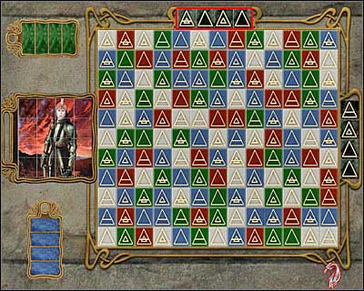 You will have to memorize all four pictures from the upper bar and delete them from Dracula's picture (screen) by clicking in the right places - Dracula's Castle III - Transylvania - Dracula: Origin - Game Guide and Walkthrough