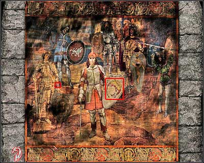 There's a third painting to the left, however you won't be able to see it right away - Dracula's Castle V - Transylvania - Dracula: Origin - Game Guide and Walkthrough