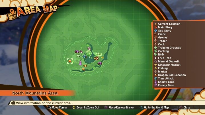 This section is about finding the dragon balls - Turtle School Training Manuals | DBZ Kakarot basics - Basics - Dragon Ball Z Kakarot Guide