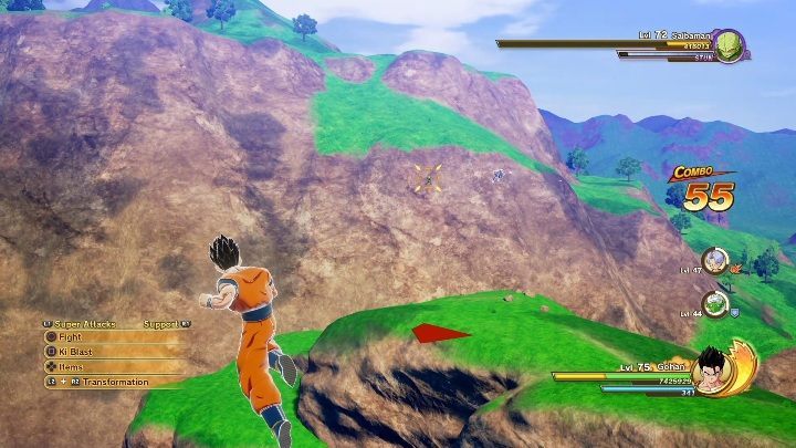 Your objective is to fight one of the most difficult battles out of all the side missions - Super Saibaman?! | Side mission in DBZ Kakarot - Majin Buu Reborn - Dragon Ball Z Kakarot Guide