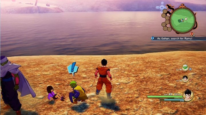 After talking to him, go to the specified location on the map to find out what you have to do - Stranger Danger | Side mission in DBZ Kakarot - Majin Buu Reborn - Dragon Ball Z Kakarot Guide