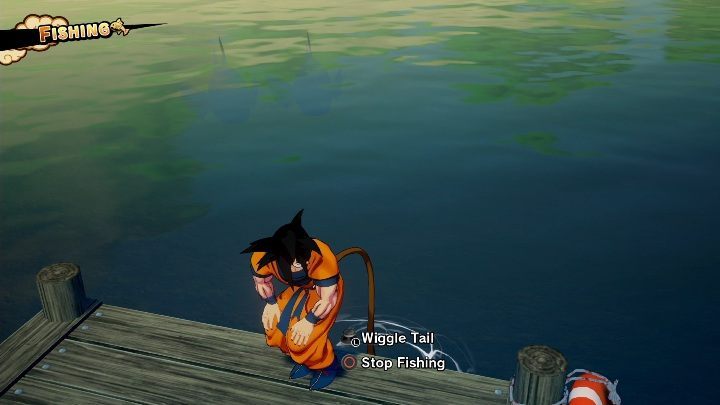 Speak with Yajirobe and then go fishing - Yajirobe and Korin | Side mission in DBZ Kakarot - Android Terror Arrives - Dragon Ball Z Kakarot Guide
