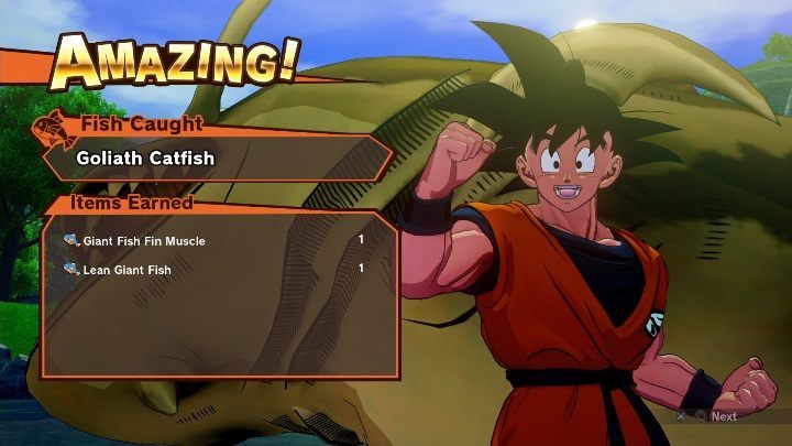 If you have these fish in your inventory, you can complete the mission immediately - Yajirobe and Korin | Side mission in DBZ Kakarot - Android Terror Arrives - Dragon Ball Z Kakarot Guide