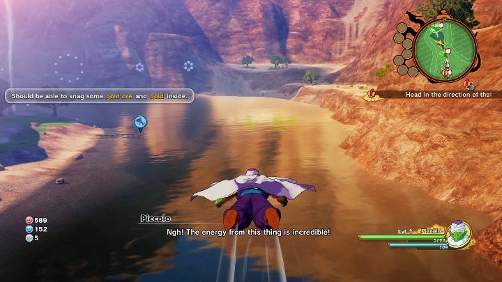 You can only catch fish in designated areas - Hunting and fishing | DBZ Kakarot basics - Basics - Dragon Ball Z Kakarot Guide