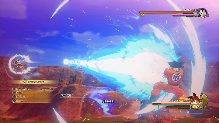 The Ki bar is right next to the health bar - Combat system | DBZ Kakarot basics - Basics - Dragon Ball Z Kakarot Guide