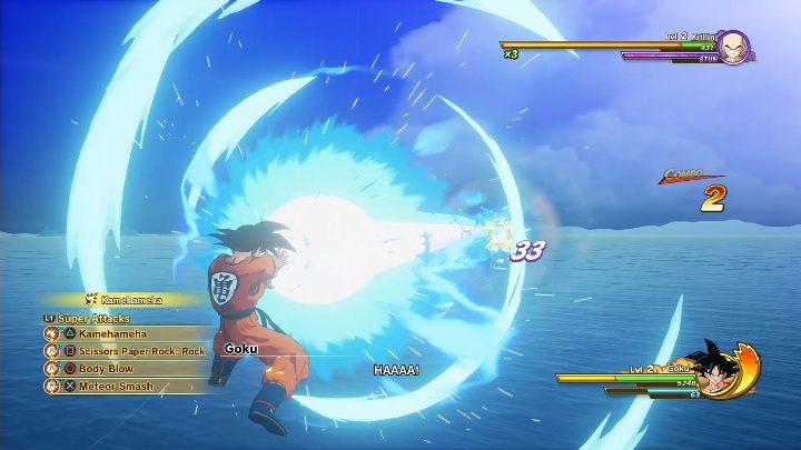 You can also interrupt the enemys super attacks and regular attacks - Combat system | DBZ Kakarot basics - Basics - Dragon Ball Z Kakarot Guide
