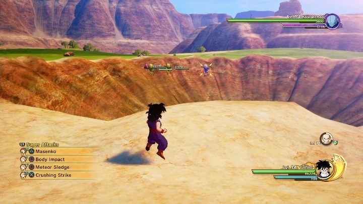 Your task is to get to the plants located around the crater - Mysterious Power Reading | Side mission in DBZ Kakarot - Attack of the Saiyans - Dragon Ball Z Kakarot Guide