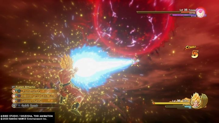 Time for the final fight with Frieza (level 35) - he has reached 100% of his power - Episode 8 | Evil Emperor Frieza | DBZ Kakarot Walkthrough - Evil Emperor Frieza - Dragon Ball Z Kakarot Guide