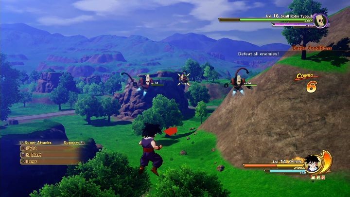 The characters that you get the task from are standing at the entrance to the cave - The Pilaf Gangs Plan | Side mission in DBZ Kakarot - Attack of the Saiyans - Dragon Ball Z Kakarot Guide