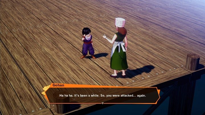 After defeating the opponents, go to the villager and get your reward - Attacked Villager | Side mission in DBZ Kakarot - Evil Emperor Frieza - Dragon Ball Z Kakarot Guide