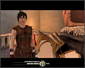 After completing the companion quest Repentance stay in the [Hightown - Chantry] location and click on Sebastian (M7, 5) #1 - The Starkhaven Longbow; Questioning Beliefs (Sebastian) - Act II - Dragon Age II Game Guide