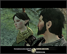 After you return to the [Sundermount] location, you have to go to the dalish elves camp in order to talk to Keeper Marethari about your expedition #1 (M25, 3) - Mirror Image - p. 2; Back from Sundermount - Act II - Dragon Age II Game Guide