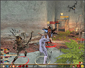 A second fight awaits you near the exit from caves and it will be much more difficult than previous one, and thats because enemies are led by the frost horror #1 - Mirror Image - p. 2; Back from Sundermount - Act II - Dragon Age II Game Guide