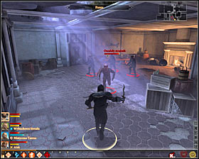 This time you start in a small room in the estate #1 (M56, 2) which is not occupied by enemy forces - Family Matter - p. 1 - Act II - Dragon Age II Game Guide