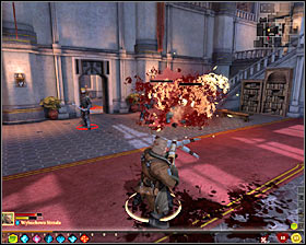 During all battles fought here do not bother with checking Varrics abilities or his health bar, because he is definitely stronger that enemies - Family Matter - p. 1 - Act II - Dragon Age II Game Guide