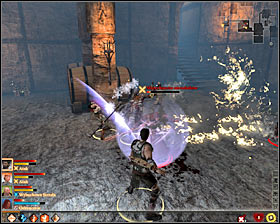 Now you have to fight master slaver, who is a mage (M24, 3) - Birthright - Act I - Dragon Age II Game Guide