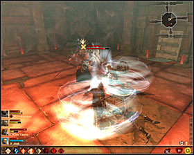 Regardless of path you have chosen, you need to reach the central hall - Cavern of Dead - Act II - Dragon Age II Game Guide