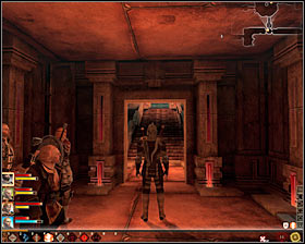 If you go through the northern room then after fights head east #1 - Cavern of Dead - Act II - Dragon Age II Game Guide