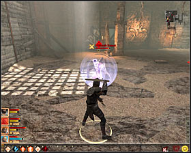 After eliminating your opponents go up the stairs and head north - Inside Job - p. 2 - Act II - Dragon Age II Game Guide