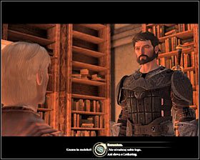 The action soon moves to the [Hightown - Hawke Estate] location, because youll be questioning a boy there - Inside Job - p. 1 - Act II - Dragon Age II Game Guide