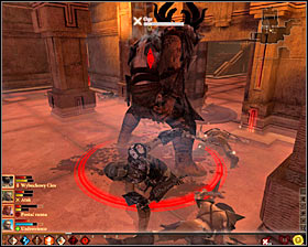 Be sure that youve killed all hurlocks before you start fight the ogre #1, otherwise bolters attack might deal massive damages to your party members - Fools Gold - p. 2 - Act II - Dragon Age II Game Guide