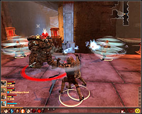 Now you have to slowly move north and fight hostile golems who come to life #1 - Fools Gold - p. 2 - Act II - Dragon Age II Game Guide