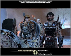After the battle a game will automatically show a brief conversation scene with Iwan #1 - Fools Gold - p. 1 - Act II - Dragon Age II Game Guide