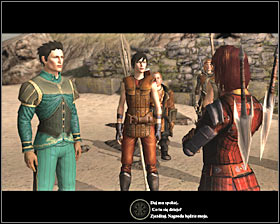 Head south all the time and after few moments you should get to the larger camp #1 (M28, 26) - The Unbidden Rescue - Act I - Dragon Age II Game Guide