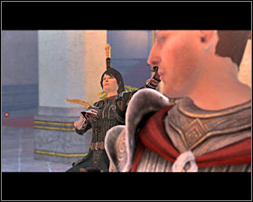 Once youre inside (M8, 1) the game will automatically start a cut-scene where you meet Hayder #1 (M8, 3) - Fools Rush In - Act I - Dragon Age II Game Guide