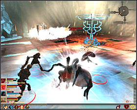 In the biggest chamber of the underground structure (M30, 4) youll have to defeat an arcane horror mainly #1, but there will be also corpses, corrupted spiders and giant spiders #2 - Magistrates Orders - p. 1 - Act I - Dragon Age II Game Guide