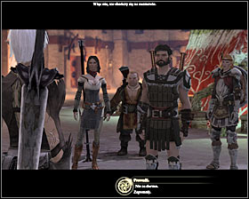 After winning the battle examine the bodies and head toward the stairs leading to the exit out of the Elven alienage - Bait and Switch - p. 1 - Act I - Dragon Age II Game Guide